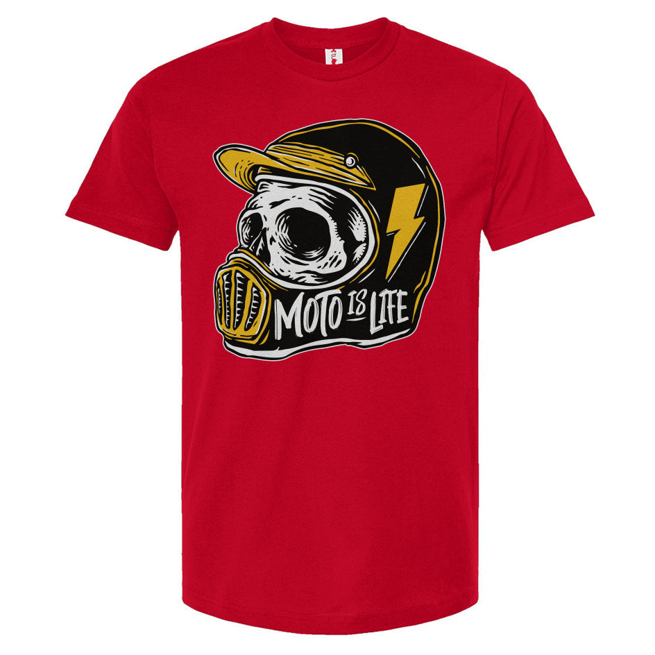 Moto is Life - Solid Skull T-Shirt