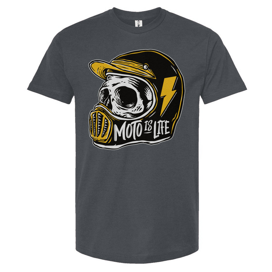 Moto is Life - Solid Skull T-Shirt