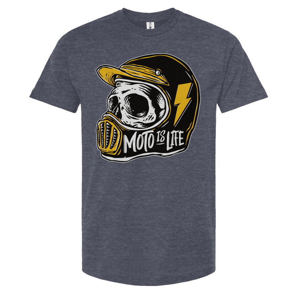 Moto is Life - Solid Skull T-Shirt